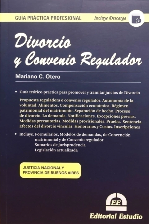 Divorcio y convenio regulador - Mariano C. OTERO