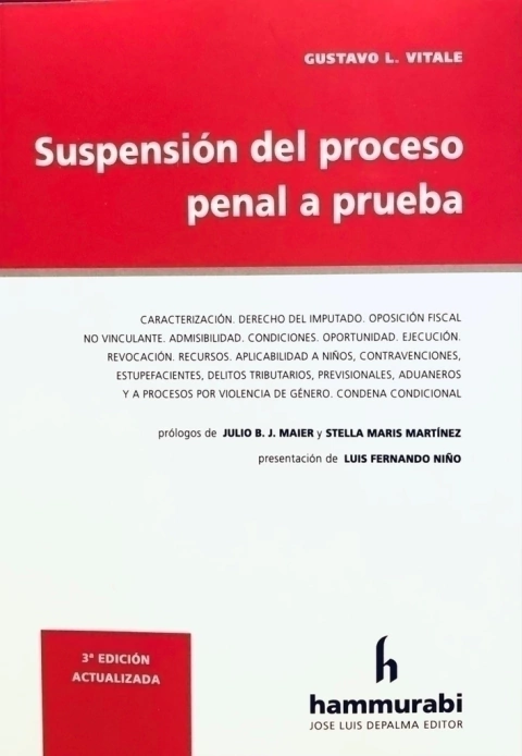 SUSPENSION DEL PROCESO A PRUEBA - VITALE -