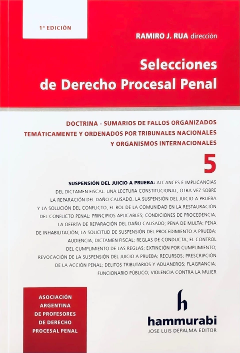 Selecciones de Derecho Procesal Penal 5 Rua -