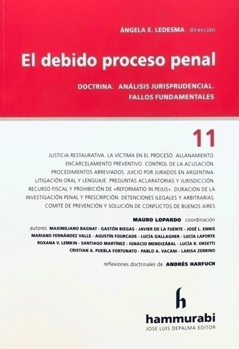 DEBIDO PROCESO PENAL, 11 LEDESMA -