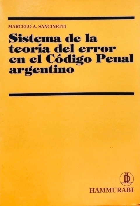 TEORIA DEL ERROR SANCINETTI -