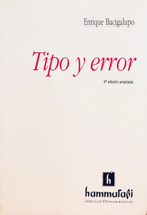 TIPO Y ERROR BACIGALUPO -