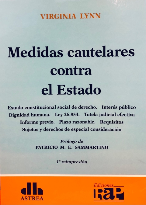 Medidas cautelares contra el Estado Autor: Lynn, Virginia