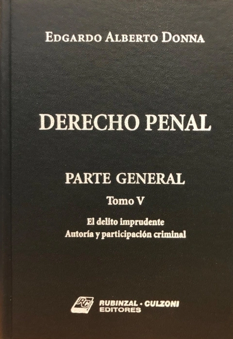 Derecho Penal Parte Especial. Enc - Tomo V Donna