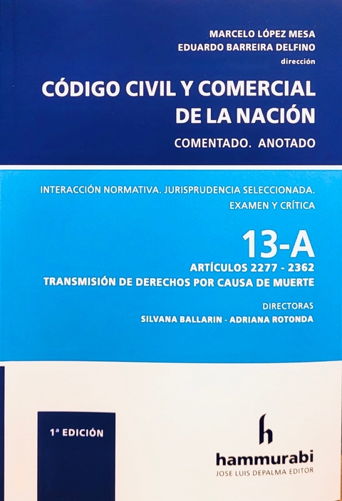 Código Civil y Comercial 13 A - López Mesa -