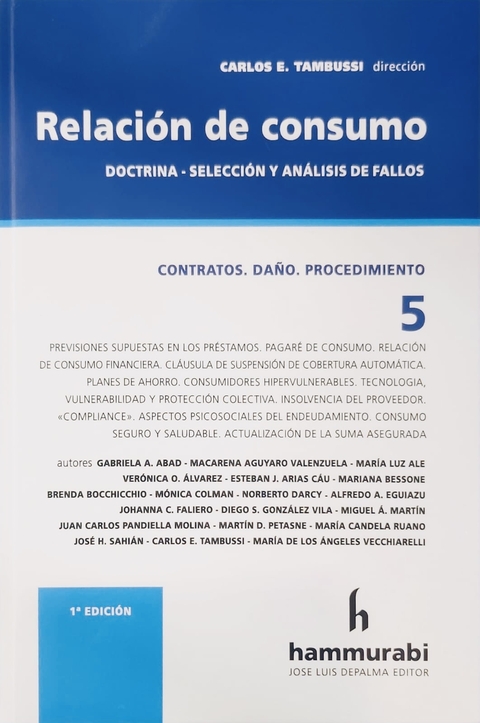Relación de consumo, 5 Tambussi -