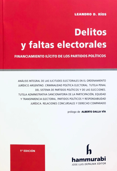 Delitos y faltas electorales - Rios -