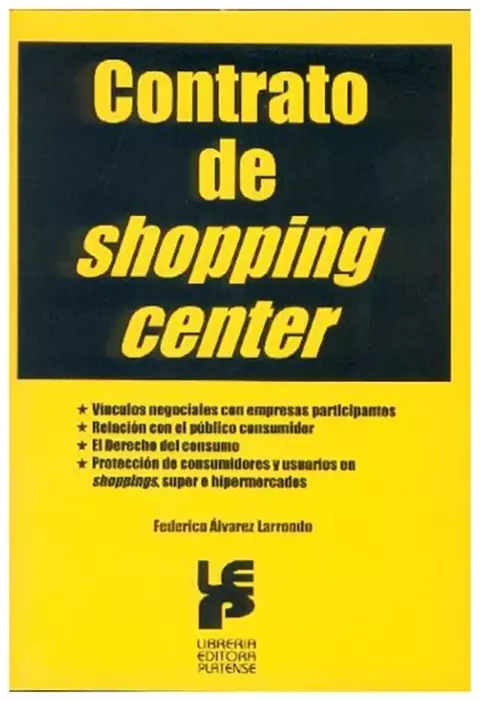 Contrato de shopping center Federico M. Alvarez Larrondo