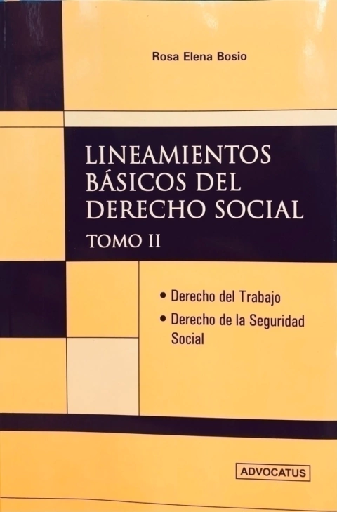 Lineamientos básicos del Derecho Social - Tomo II AUTOR: Bosio, Rosa Elena