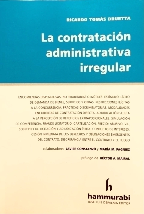 CONTRATACION ADMINISTRATIVA IRREGULAR DRUETTA -