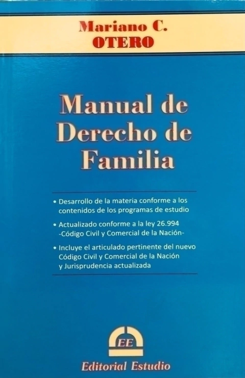 Manual de Derecho de Familia - Otero - comprar online