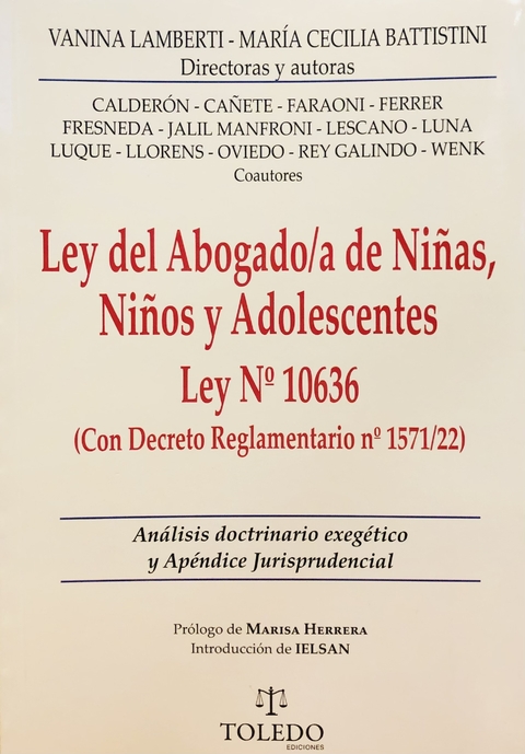 Ley del abogado/a de niñas, niños y adolescentes - Lamberti, V y otros