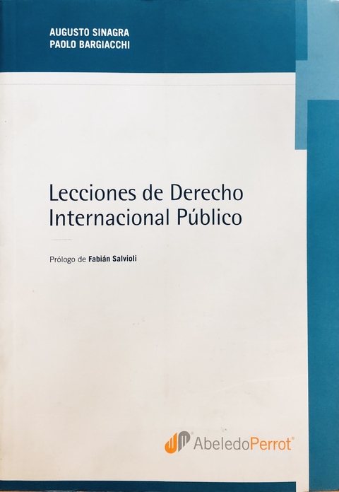 Lecciones de derecho internacional público -Autor: Sinagra, Augusto - Bargiacchi, Paolo