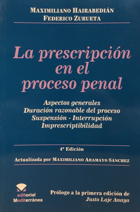 La prescripción en el proceso penal - Hairabedian