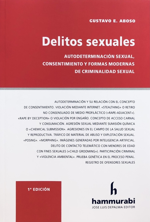 Delitos sexuales Aboso - - comprar online