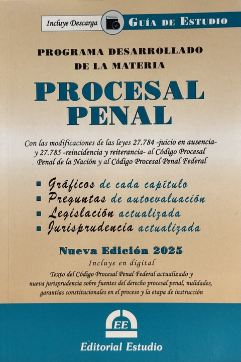 Guía de Estudio de Procesal Penal - comprar online