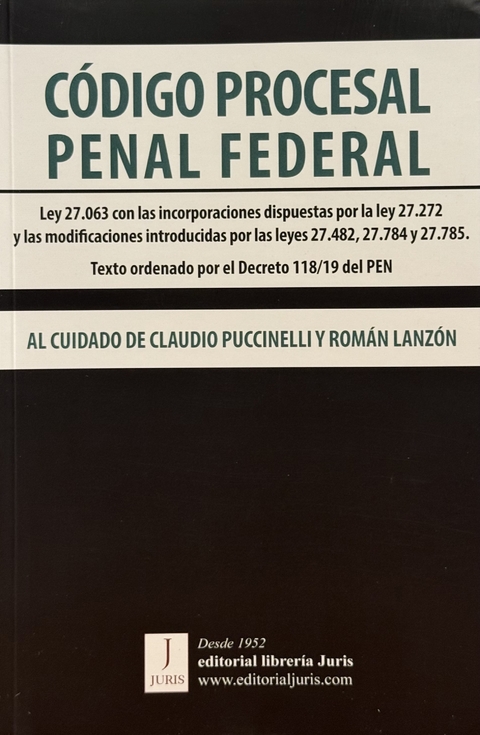 CÓDIGO PROCESAL PENAL FEDERAL. 2025 - comprar online