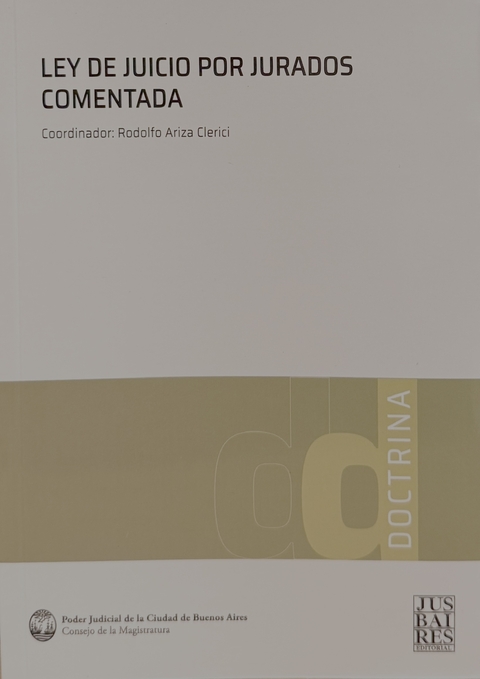 Ley de juicio por jurados comentada (Caba) - comprar online