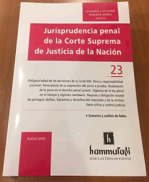 Jurisprudencia penal de la Corte Suprema de Justicia de la Nacion, vol. 23 - PITLEVNIK