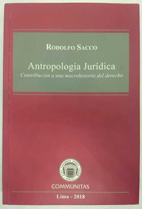 Antropología Jurídica Rodolfo Sacco
