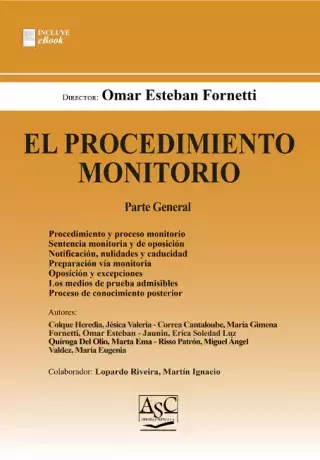 El Procedimiento Monitorio - Omar Esteban Fornetti - comprar online