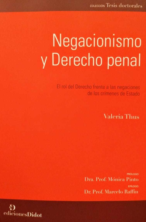 Negacionismo y Derecho penal Valeria Thus