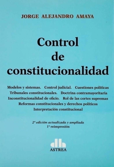 Control De Constitucionalidad - Amaya, J - comprar online