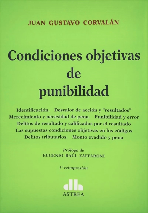 Condiciones Objetivas De Punibilidad - Corvalán