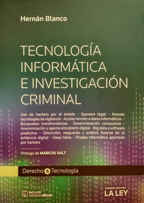 Tecnología informática e investigación criminal Blanco, Hernán - comprar online
