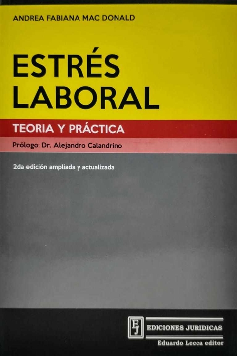 Estrés laboral.Teoría y práctica- Autor: Mac Donald,Andrea Fabiana - comprar online