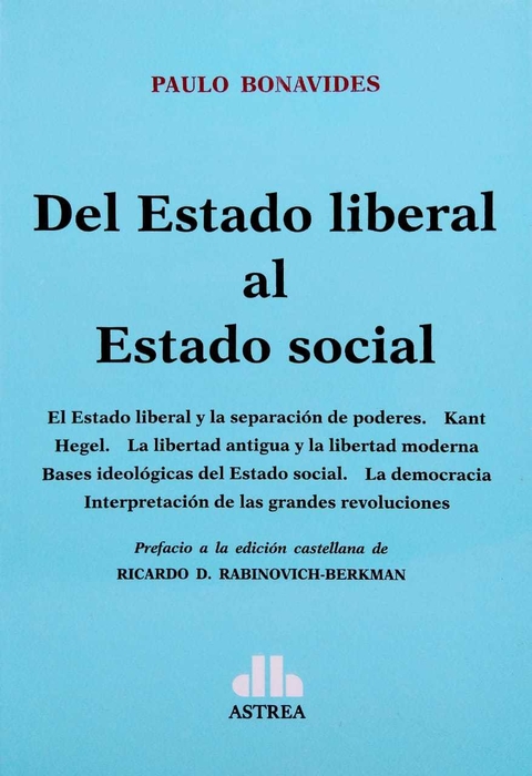 Del Estado Liberal Al Estado Social - Bonavides - comprar online