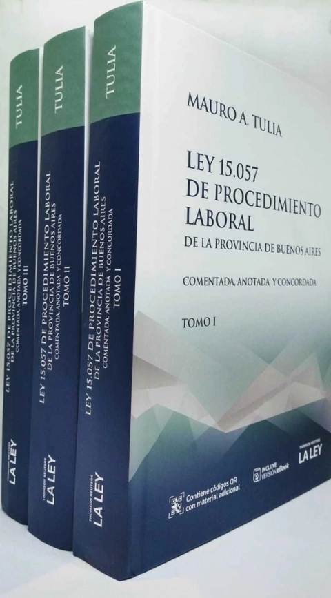 Ley 15.057 de Procedimiento Laboral de la Provincia de Buenos Aires Mauro Alfredo Tulia.