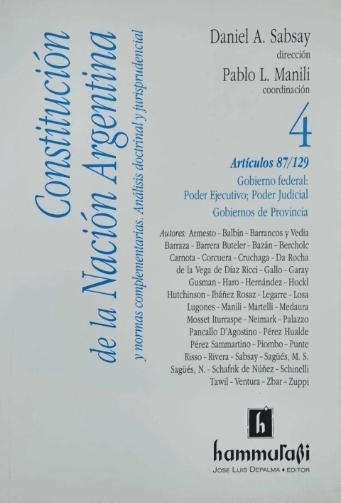 CONSTITUCION NACIONAL 4 - SABSAY - MANILI,