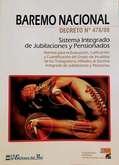 BAREMO NACIONAL DE JUBILACIONES: DEC. 478/98
