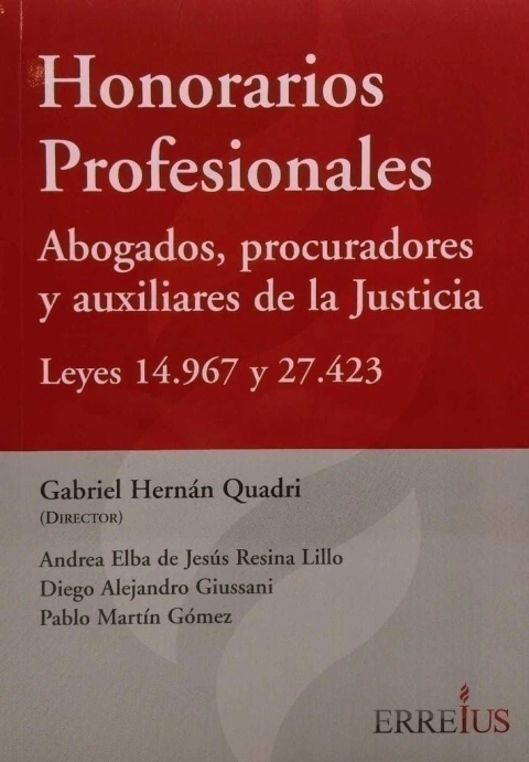 Honorarios Profesionales - Dirigido por: Gabriel Hernán Quadri - comprar online