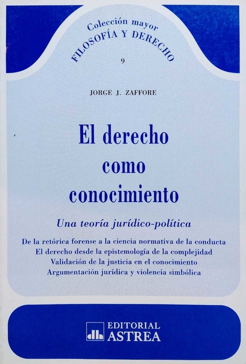 El Derecho Como Conocimiento - Zaffore - comprar online