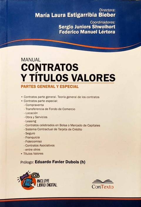 Manual de contratos y títulos valores - María Laura Estigarribia Bieber