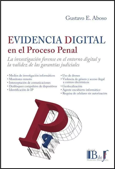 EVIDENCIA DIGITAL EN EL PROCESO PENAL - ABOSO GUSTAVO EDUARDO
