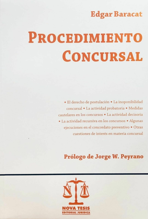 PROCEDIMIENTO CONCURSAL AUTOR: BARACAT EDGAR J
