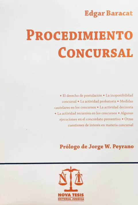 PROCEDIMIENTO CONCURSAL AUTOR: BARACAT EDGAR J