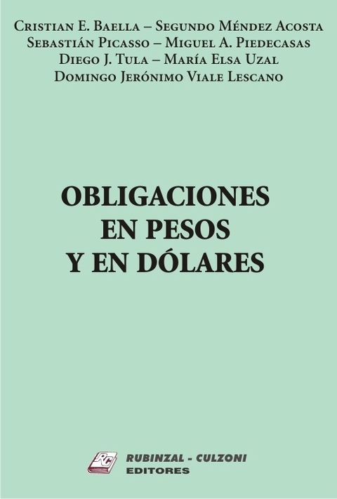 Obligaciones en pesos y en dolares Baella, Cristian
