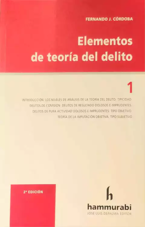 Elementos de teoria del delito 1 CORDOBA FERNANDO J.