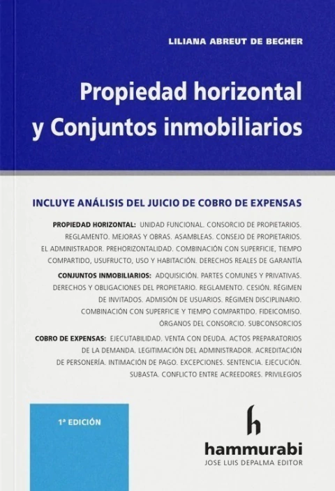 Propiedad horizontal y Conjuntos inmobiliarios - Abreut de Begher