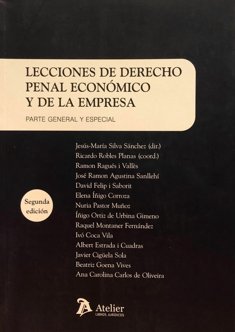 Lecciones de derecho penal económico y de la empresa - Jesús-María Silva Sánchez