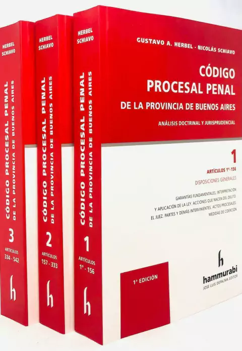 Código Procesal Penal de la Provincia de Buenos Aires Herbel - Schiavo -