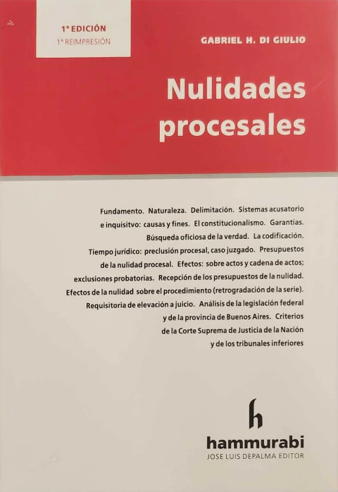 Di Giulio - Nulidades procesales