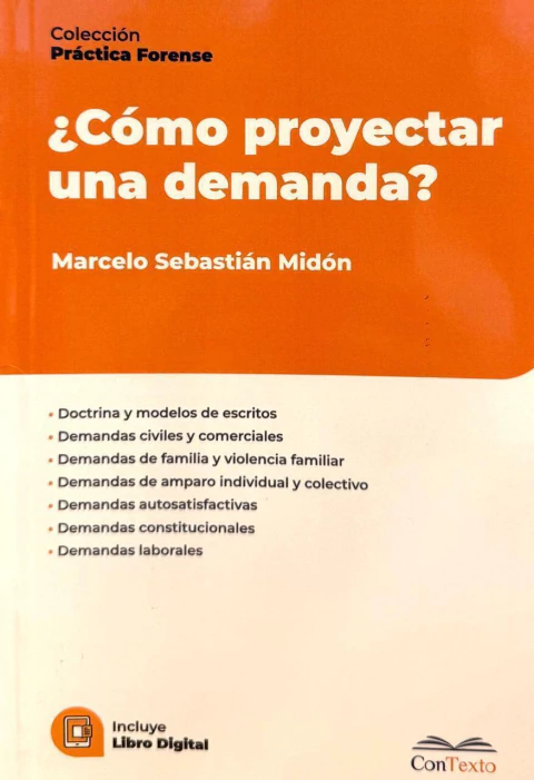 ¿CÓMO PROYECTAR UNA DEMANDA? Marcelo Sebastián Midón - comprar online