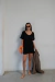 VESTIDO REMERON LEON NEGRO - comprar online