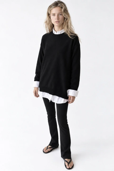 SWEATER JUAN ALGODÓN NEGRO - comprar online