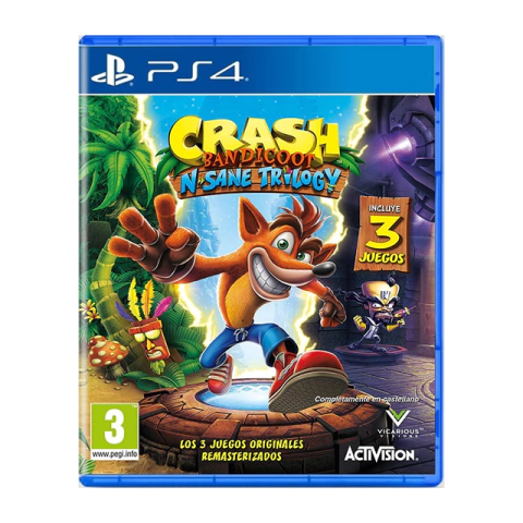 CRASH BANDICOOT N. SANE TRILOGY - PS4 FISICO